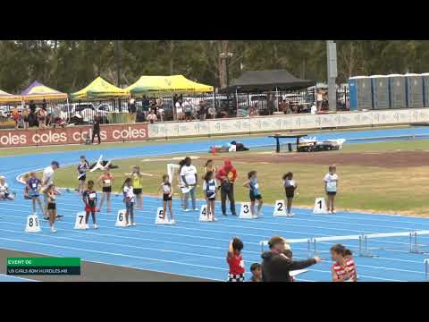 Girls U09 60m Hurdles Heat 8: 2025/26 State Combined Event Championships