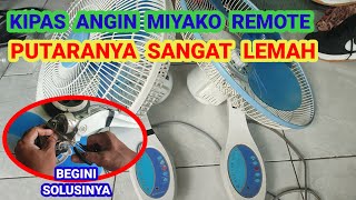 Download lagu Solusi Kipas Angin Miyako Remote Putaran Lemah mp3