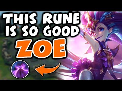 This rune is BROKEN on ZOE | Challenger Zoe | 10.3 - League of Legends