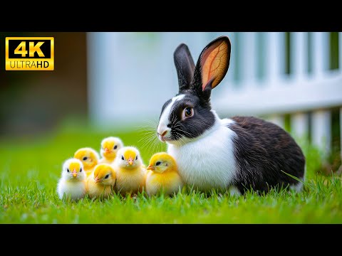 🌿 Nature’s Playground 4K HDR – Witness The Magic of  Baby Animals in a Relaxing, Soft Music
