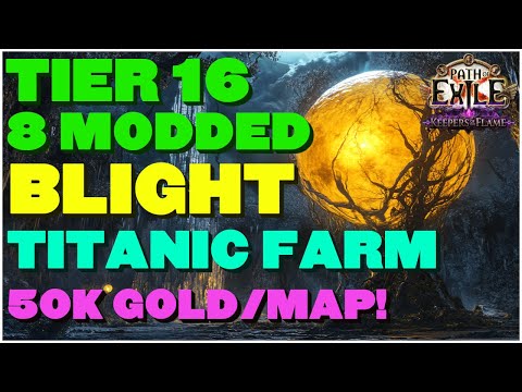 [POE 3.27] How I Farmed My Mageblood in A Week Doing Tier 16 Titanic Blight Maps!