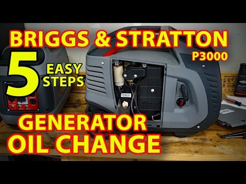 OIL CHANGE: BRIGGS & STRATTON P3000 GENERATOR (5 Easy Steps)