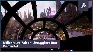 Millennium Falcon: Smugglers Run POV at Disneyland Park Anaheim (2022)