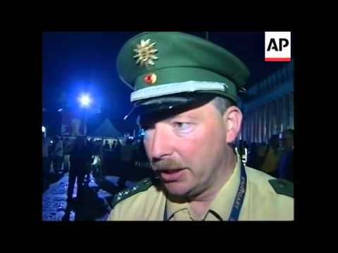 Clashes as police separate England, Germany fans, police reax