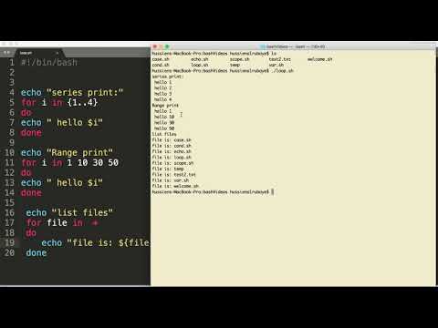 &#x202a;8- Shell Scripting:   For Loop- العبارات التكرارية&#x202c;&rlm;