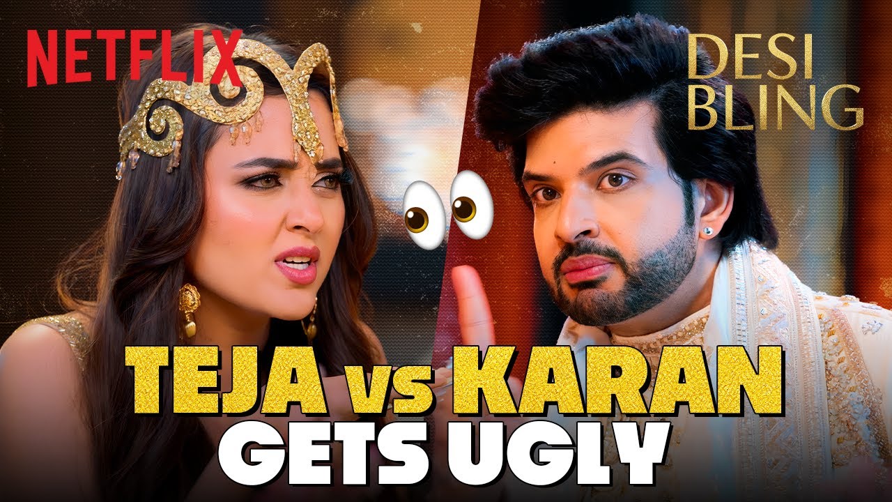 Tejasswi Gets JEALOUS Of Karan Kundrra’s BOYS Dyuti & Satish 🤯 | Desi Bling | Netflix India