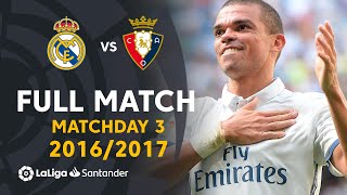 Real Madrid vs CA Osasuna (5-2) Matchday 3 2016/20