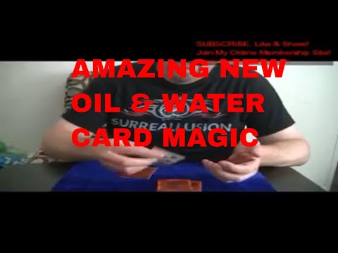 Card Tricks Amazing New Oil & Water