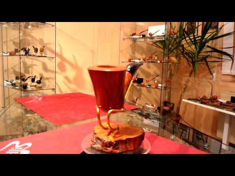 Pipa in radica half bent freehand - www.paronellipipe.it