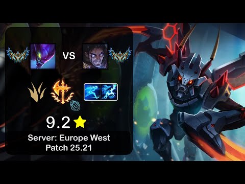 Kha'Zix Jungle vs Sylas - EUW Challenger - Patch 25.21