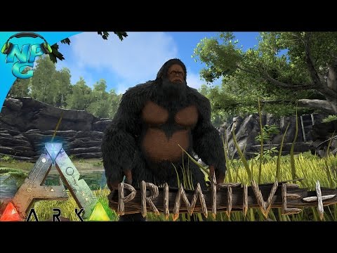Taming a Fiber Machine, Gigantopithecus! - Primitive+ - ARK Survival Evolved Gameplay E11