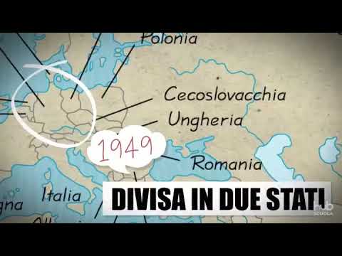 Carta animata - La divisione del mondo in due blocchi