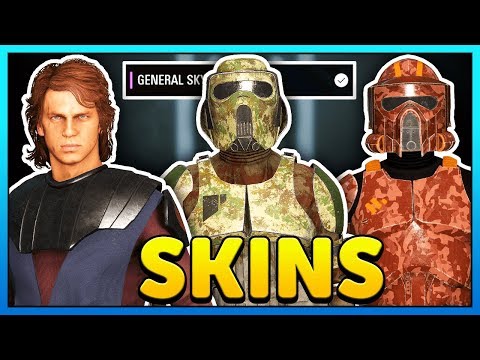 General Skywalker + New Clone Skins Gameplay - Star Wars Battlefront 2