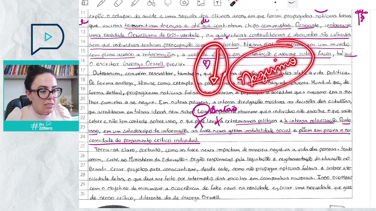 REDAÇÃO FAKE NEWS - NOTÍCIAS FALSAS - ENEM