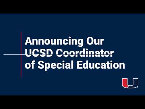 Announcing Our UCSD Coordinator of Special Education