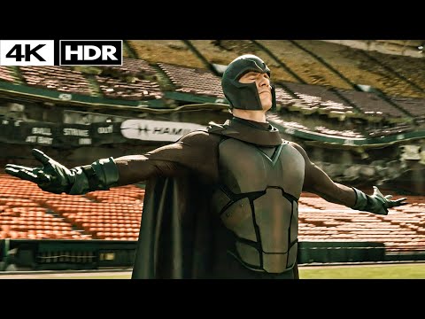 X-Men: Days of Future Past (2014) - Magneto Lifts Stadium Scene 4k HDR