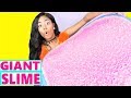 Crunchy Slime GIANT SIZE How To DIY Slime Challenge Recipe NO Borax