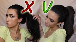 How To Prevent Ponytail From Sagging  | MakeupAndArtFreak