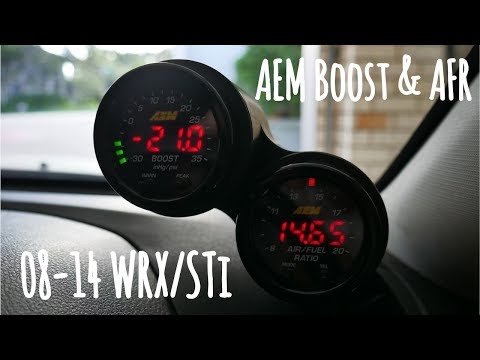 ATI Dual Gauge Pod Install 08-14 WRX/STi (AEM Wideband & Boost)