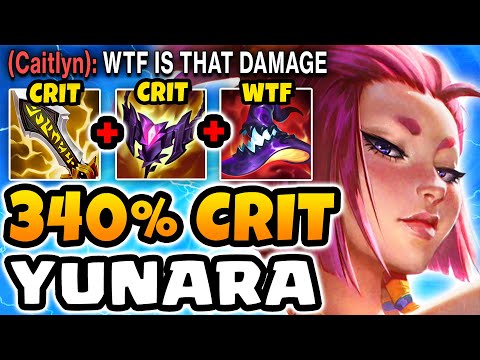 Yunara Jungle but I'm AP with 340% CRIT DAMAGE! (IT'S SO BROKEN)