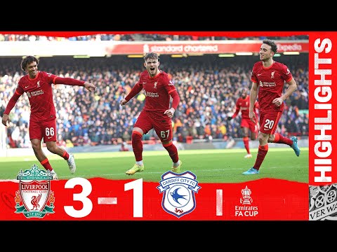 Highlights: Liverpool 3-1 Cardiff City | Elliott scores on return & a debut for Luis Diaz