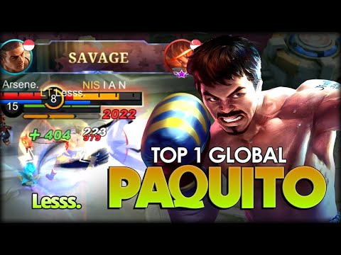 SAVAGE!! Level 15 in 9 Minutes. Lesss. Top 1 Global Paquito - Mobile Legends: Bang Bang