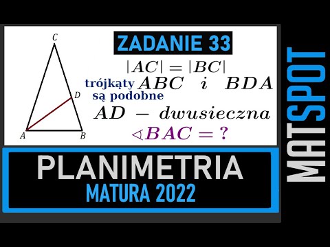 Planimetria - figury podobne - zadanie maturalne.