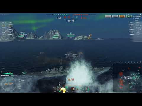 Hindenburg T10 German Cruiser | 306k damage, Arsonist, Whitherer, HC, 14 fires | World of Warships