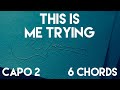 this is me trying by Taylor Swift Guitar Lesson | Capo 2 (6 Chords) Tutorial