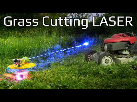 Someone Built A Lawnmower That Cut Grass With A Laser. Here's How Effective It Was