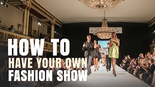 How To Have Your Own Fashion Show! Behind the Scenes Advice From Designer Jimmylee
