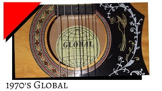Video thumbnail for Korean made GLOBAL classical acoustic guitar by PinetopJackson