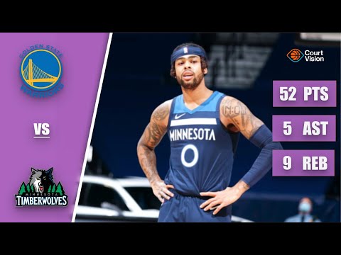 TB - D'Angelo Russell - 52 Points, 3 Steals, 7 Three-Pointers vs Timberwolves - 2019-20 Regular S...