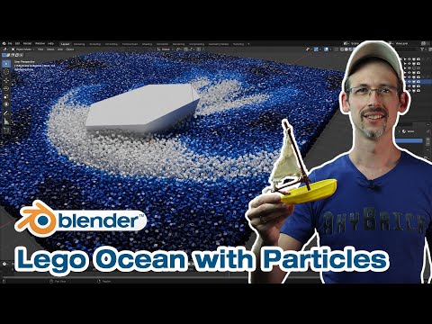 Blender Beginner Tutorial - Create a LEGO ocean with particles