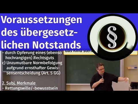 Voraussetzungen des übergesetzlichen Notstands