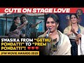 Swasika From Gethu Pondatti To Prem Pondatti Cute On Stage Love ️ JFW Movie Awards 2025