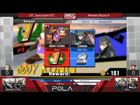 CFL Smackdown 157 WiiU - Balance | Ryo (Ike) vs Kiki (Diddy Kong) - Winners R4