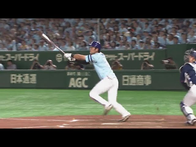 【5回裏】水色のレフトスタンドへ!! ホークス・上林の2ランHRで5点をリード!! 2019/7/8 H-L