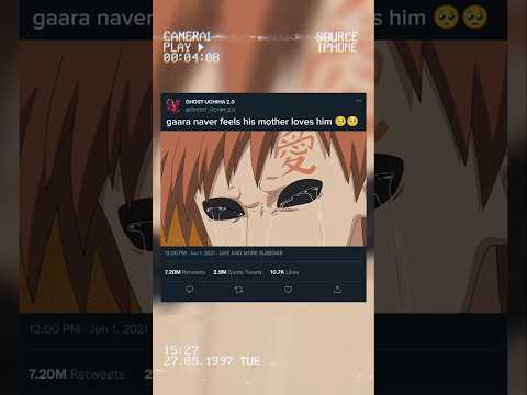 gaara naver feels his mother loves him 🥺🥺