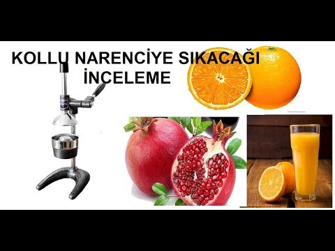 Kollu narenciye sıkacağı inceleme videosu
