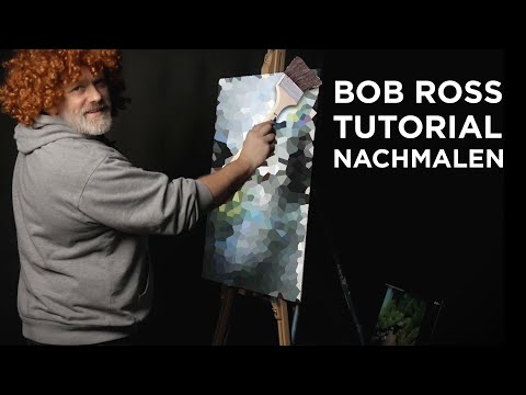 BOB ROSS Tutorial in 1.25 Speed malen - the JOY OF PAINTING - Mountain Summit endet in CHAOS