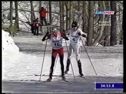 2005/06 fondo 7,5+7,5 km skiathlon donne Sapporo - Scott, Steira, Sachenbacher