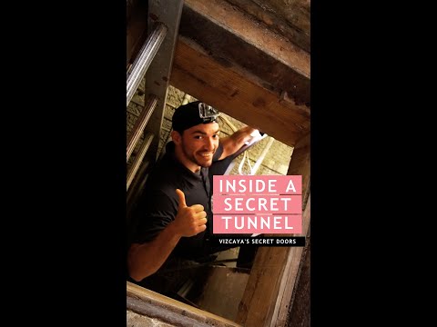 Going in! Secret Tunnel in Vizcaya's Main House