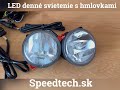 LED denné svietenie s hmlovkami 12V/24V - 7,7cm okrúhle (2ks) DRL FOG77 - Video Youtube