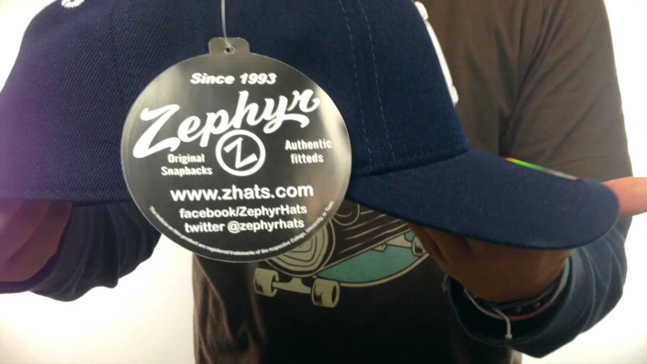 Utah State 'DH' Navy Fitted Hat by Zephyr