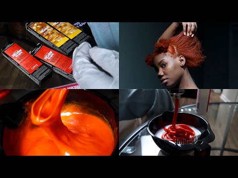 i dyed my natural 4c hair ginger/copper • l'oreal...