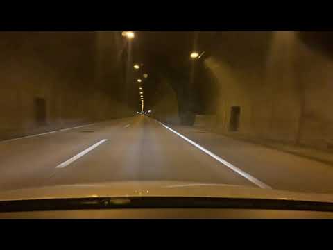 Autobahn A4 (Görlitz - Dresden) bei Nacht