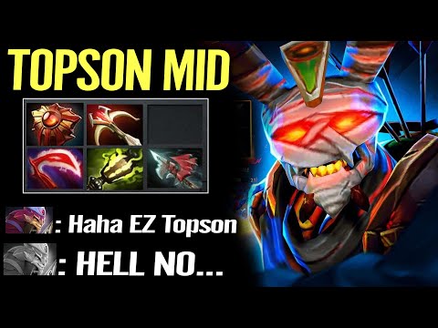 Topson [Clinkz] Insane Arrows Damage Instant Kill Anyone Deleted Mid Dota 2