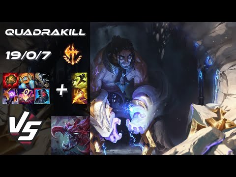 JUNGLE Sylas vs Cho'Gath [QUADRAKILL] - EU Challenger Patch 25.24