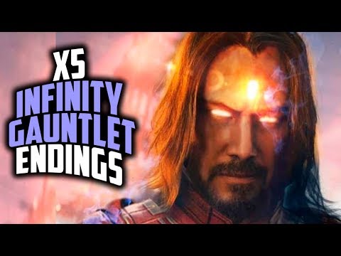 The x5 Comic Book Endings of the Infinity Gauntlet Saga